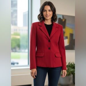 J Percy for Marvin Richards Red Blazer